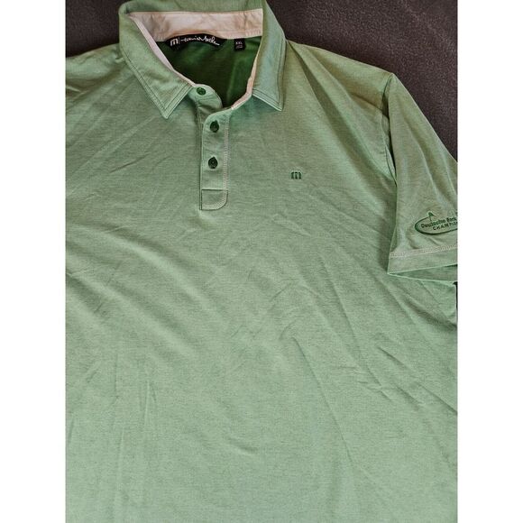 Travis Mathew Polo Shirt Mens 2XL Green‎ Short Sleeve Golf Polo Shirt Casual - Picture 1 of 7